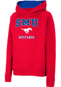 SMU Mustangs Youth Colosseum Number 1 Hooded Sweatshirt - Red