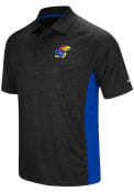 Kansas Jayhawks Colosseum Wedge Polo Shirt - Black