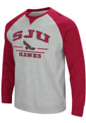 Saint Josephs Hawks Colosseum Turf Fashion Sweatshirt - Grey