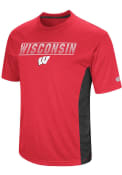 Colosseum Wisconsin Badgers Red Beamer Tee