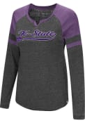 Colosseum K-State Wildcats Womens Bubbilicious Purple LS Tee