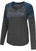 Colosseum Penn State Nittany Lions Womens Bubbilicious Navy Blue LS Tee