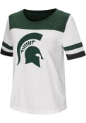 Colosseum Michigan State Spartans Womens White Show Me The Money T-Shirt