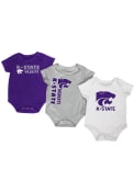 K-State Wildcats Baby Purple Trifecta One Piece