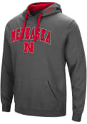 Nebraska Cornhuskers Colosseum Manning Hooded Sweatshirt - Charcoal