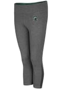 Michigan State Spartans Womens Colosseum High Jump Pants - Charcoal