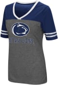 Colosseum Penn State Nittany Lions Womens Grey McTwist V-Neck
