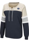 Penn State Nittany Lions Womens Colosseum Become Great Crew Sweatshirt - Navy Blue
