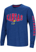 Kansas Jayhawks Youth Colosseum Spike T-Shirt - Blue