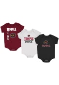 Temple Owls Baby Colosseum Ahhhhh One Piece - Red