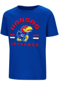 Colosseum Kansas Jayhawks Toddler Blue Cowboys T-Shirt