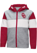 Oklahoma Sooners Toddler Colosseum Snowplough Full Zip Sweatshirt - Grey