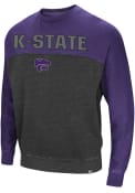 K-State Wildcats Colosseum Nice Hit Fashion Sweatshirt - Charcoal
