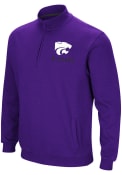 Colosseum Mens Purple K-State Wildcats Playbook 1/4 Zip Pullover