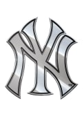New York Yankees Plastic Car Emblem - Silver