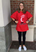 Cincinnati Bearcats Red Distressed T Shirt