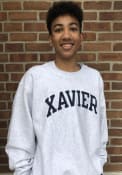 Xavier Musketeers Champion Reverse Weave Crew Sweatshirt - Grey