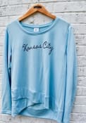 Kansas City Womens Light Blue Long Sleeve T Shirt