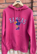 Kansas Jayhawks Comfort Wash Hooded Sweatshirt - Red