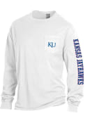 Kansas Jayhawks Comfort Wash T Shirt - White