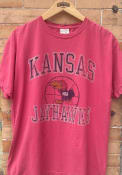Kansas Jayhawks Comfort Wash 41 Basketball T Shirt - Red