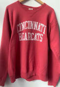 Cincinnati Bearcats Womens Comfort Wash Crew Sweatshirt - Red