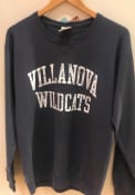 Villanova Wildcats Womens Comfort Wash Crew Sweatshirt - Navy Blue