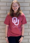 Oklahoma Sooners Womens Logo Script T-Shirt - Red