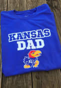 Kansas Jayhawks Blue Fathers Day Tee