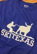 Texas Blue Longhorn Ski Short Sleeve T Shirt