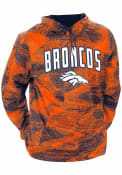 Denver Broncos Zubaz Static Hooded Sweatshirt - Navy Blue