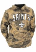 New Orleans Saints Zubaz Static Hooded Sweatshirt - Black