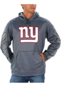 New York Giants Zubaz Zebra Hooded Sweatshirt - Grey