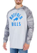 Buffalo Bills Zubaz Lightweight Camo Hooded Sweatshirt - Grey