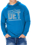Detroit Lions Zubaz Lightweight Static Hooded Sweatshirt - Blue