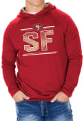 San Francisco 49ers Zubaz Lightweight Static Hooded Sweatshirt - Red