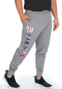 New York Giants Zubaz Space Dye Lines Sweatpants - Grey