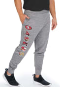 San Francisco 49ers Zubaz Space Dye Lines Sweatpants - Grey