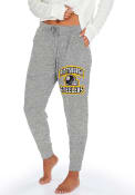 Pittsburgh Steelers Womens Zubaz Soft Sweatpants - Grey