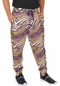 Minnesota Vikings Zubaz Zebra Jogger Sweatpants - Purple