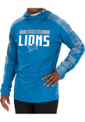 Detroit Lions Zubaz Camo Elevated Hooded Sweatshirt - Blue
