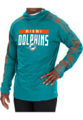 Miami Dolphins Zubaz Camo Elevated Hooded Sweatshirt - Blue