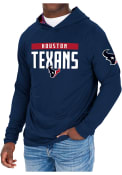 Houston Texans Zubaz Camo Lightweight Hooded Sweatshirt - Navy Blue