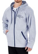 Denver Broncos Zubaz Camo Full Zip Jacket - Grey