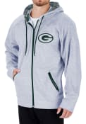 Green Bay Packers Zubaz Camo Full Zip Jacket - Grey
