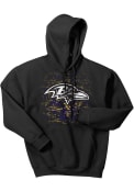 Baltimore Ravens Zubaz DIGITAL LOGO Hooded Sweatshirt - Purple