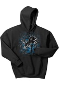 Detroit Lions Zubaz DIGITAL LOGO Hooded Sweatshirt - Black