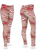 San Francisco 49ers Womens Zubaz Zebra Pants - Red