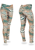 Miami Dolphins Womens Zubaz Zebra Pants - Orange