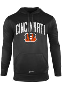 Cincinnati Bengals Zubaz ARCHED CITY Hooded Sweatshirt - Black